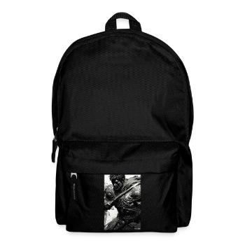 Krieger Schwert Vintage Schwarz Weiß 5 - Rucksack - Schwarz - Vorne