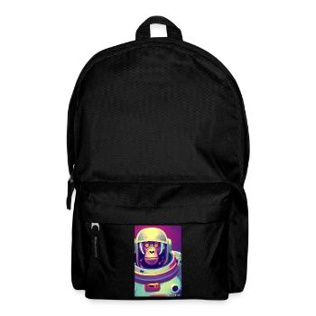 Monkey Animal Astronaut Space Space Universe 8 - Backpack - black - Front