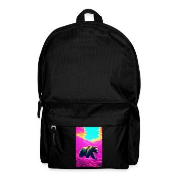 Bear Grizzly Bear Brown Bear Predator Wildlife Forest 10 - Backpack - black - Front