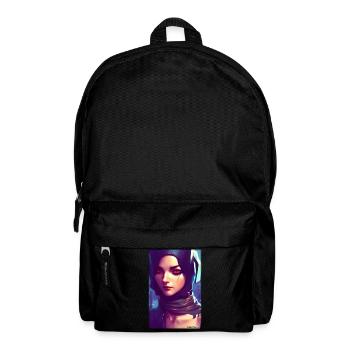 Cyber Goth Woman Future Technology Science - Backpack - black - Front
