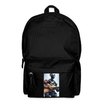 Robot Guitar Guitarist Future Music Musician - Backpack - black - Front