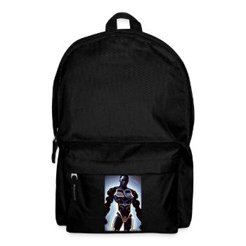 Cyborg Mann Zukunft Sci-Fi Maschine Technik - Rucksack - Schwarz - Vorne