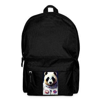 Pandabär Panda Astronaut Zukunft Sci-Fi Technik - Rucksack - Schwarz - Vorne