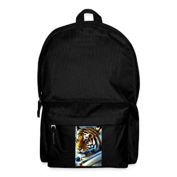 Tiger Big Cat Astronaut Future Sci-Fi Technology - Sac à dos - noir - Devant