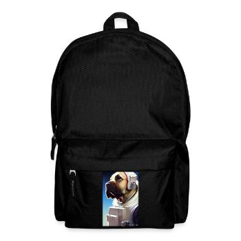 Dog Pet Astronaut Future Sci-Fi Technology - Backpack - black - Front