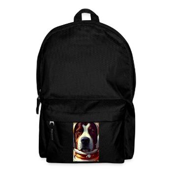 Dog Pet Astronaut Future Sci-Fi Technology - Backpack - black - Front