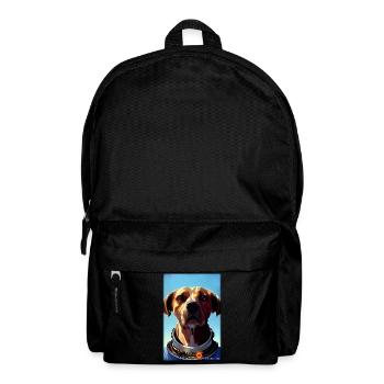 Dog Pet Astronaut Future Sci-Fi Technology - Backpack - black - Front