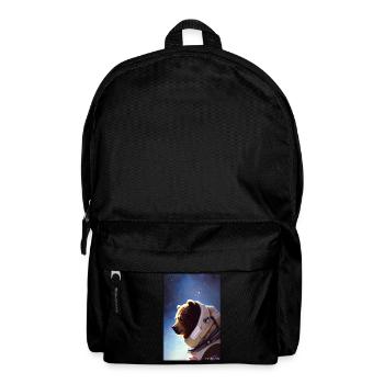 Bär Wildtier Astronaut Zukunft Sci-Fi Technik - Rucksack - Schwarz - Vorne