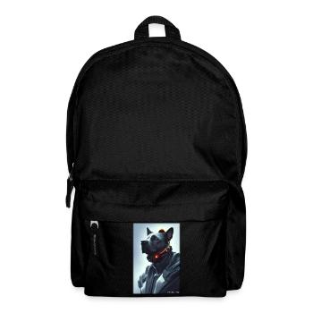 Dog Dog Lovers Cyber Neon Punk Future Sci-Fi - Backpack - black - Front