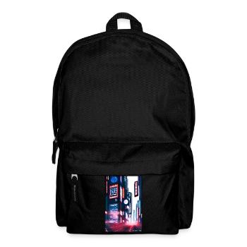 Tokyo City City Cyber Punk Future Sci-Fi Asia - Backpack - black - Front