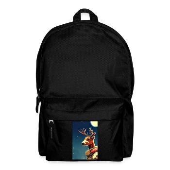 Rentier Astronaut Zukunft Sci-Fi Technik - Rucksack - Schwarz - Vorne
