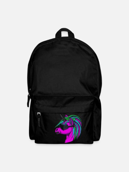 Licorne punk rock - Sac à dos - noir