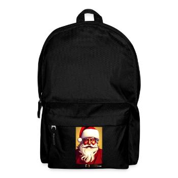Noël Père Noël Noël Hiver - Sac à dos - noir - Devant