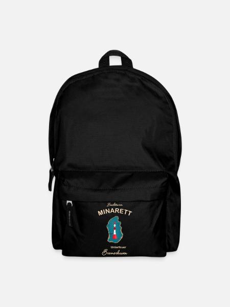 Bremerhaven, Leuchtturm Unterfeuer, Minarett, - Rucksack - Schwarz