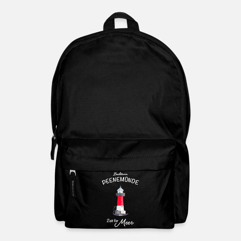 Leuchtturm Peenemünde, Deutsche Ostsee - Rucksack - Schwarz