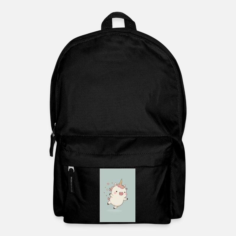 Bébé licorne joyeuse - Sac à dos - noir