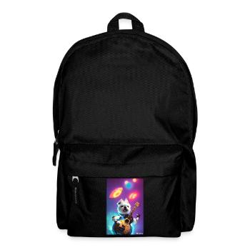 Chien Guitare Animal de compagnie Musicien Chien Ami - Sac à dos - noir - Devant