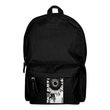 Sunflower Asteraceae Flower Spring Meadow Green - Backpack - black - Front