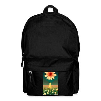 Margerite Asteraceae Fleur Printemps Prairie Verte - Sac à dos - noir - Devant