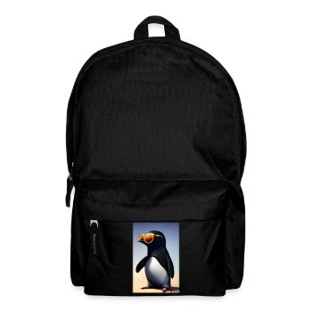 Pingouin Lunettes de soleil Faune Oiseau de mer - Sac à dos - noir - Devant