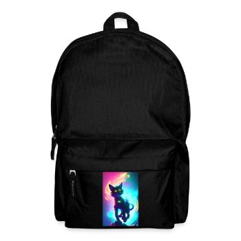 Space Cyber Cat Future Pet Cat Love - Backpack - black - Front