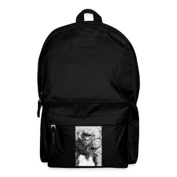 Monkey Wild Animal Monkey Head Wildlife Zoo Safari Animals - Backpack - black - Front