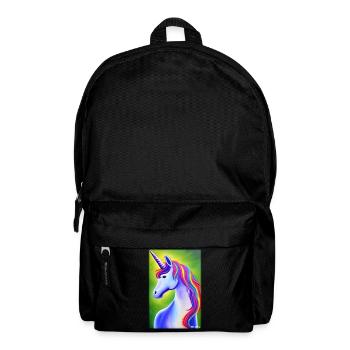 Unicorn Rainbow Magic Fairy Tale Mythical Animal - Backpack - black - Front