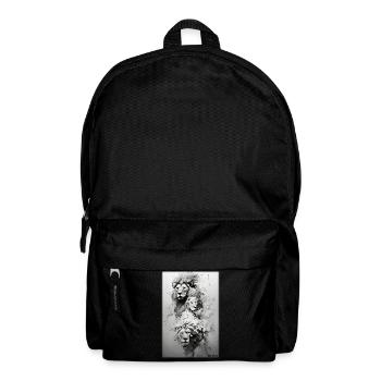Lion Big Cat Wild Animal Lion's Head Lion's Mane Animal - Backpack - black - Front