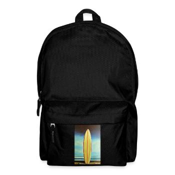 Surfer Surfbrett Wassersport Sommer Sonne Strand - Rucksack - Schwarz - Vorne