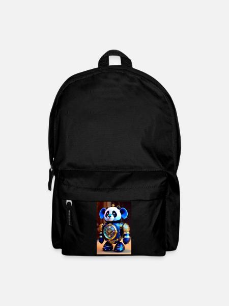 Cute Movement Baby Panda Android - Backpack - black