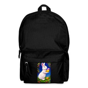 Rabbit Easter Easter Pet Easter Holiday - Backpack - black - Front
