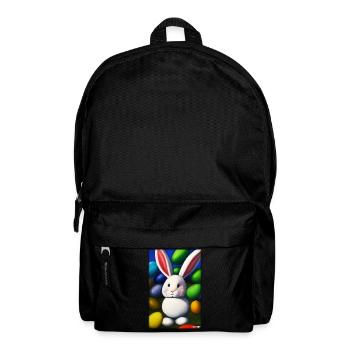Rabbit Easter Easter Pet Easter Holiday - Backpack - black - Front