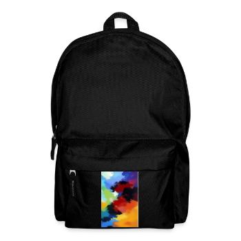 Malerei Muster - Rucksack - Schwarz - Vorne