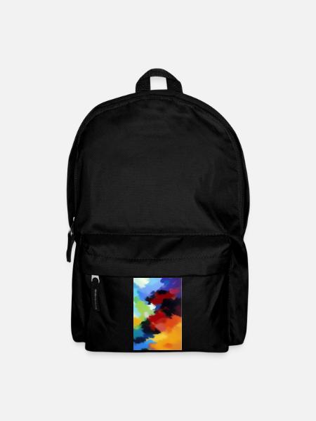 Malerei Muster - Rucksack - Schwarz