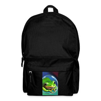 Frog in a bubble - Backpack - black - Front