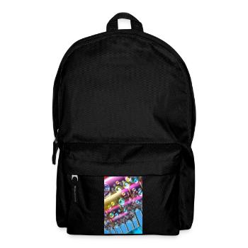 Colorful soap bubbles - Backpack - black - Front