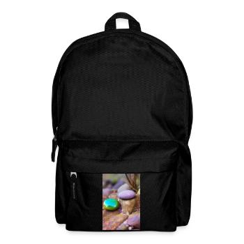Bunte Steine - Rucksack - Schwarz - Vorne