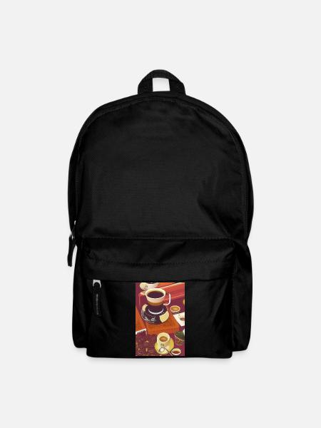 Kaffee, Kaffeebohnen - Rucksack - Schwarz