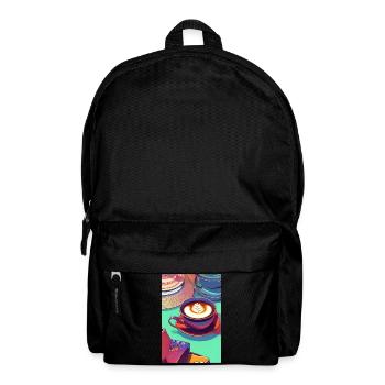 Coffee, coffee beans - Backpack - black - Front