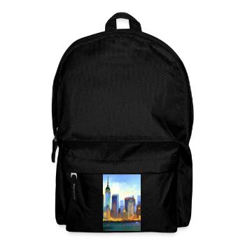 New York City Skyline - Rucksack - Schwarz - Vorne