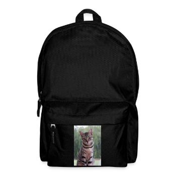 Katze Kätzchen - Rucksack - Schwarz - Vorne