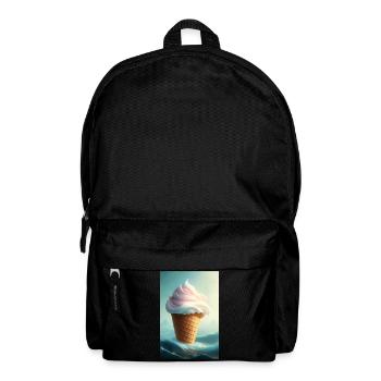 Eiscreme - Rucksack - Schwarz - Vorne