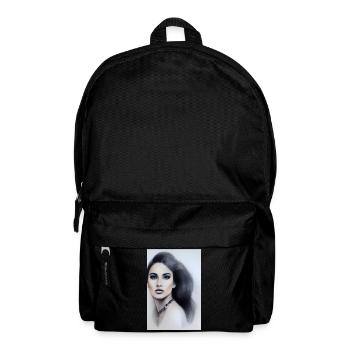 Femme avec des bijoux - Sac à dos - noir - Devant