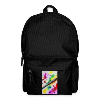 Splashes of paint - Backpack - black - Front