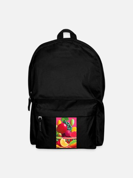 Früchte - Rucksack - Schwarz