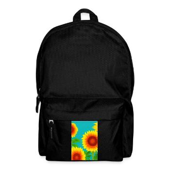 Sonnenblumen - Rucksack - Schwarz - Vorne