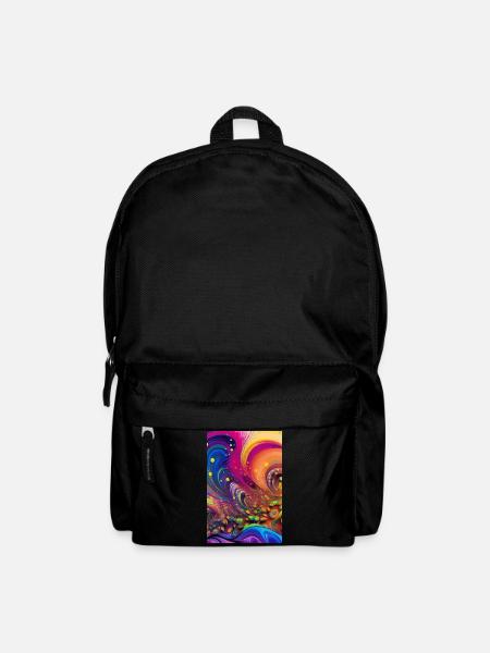 Abstrakte Kunst - Rucksack - Schwarz