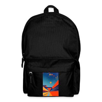 Abstract art - Backpack - black - Front