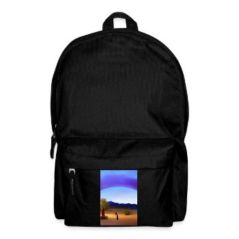 Arabische Wüste - Rucksack - Schwarz - Vorne
