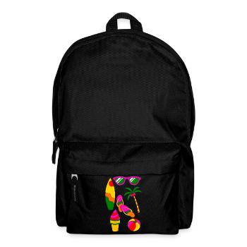 Summer Retro Summer Holiday like ice in the sunshine - Backpack - black - Front
